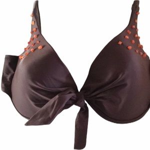 NWT Be creative swim bikini bra top brown size 10